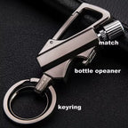 Survival Keychain Lighter & Bottle opener