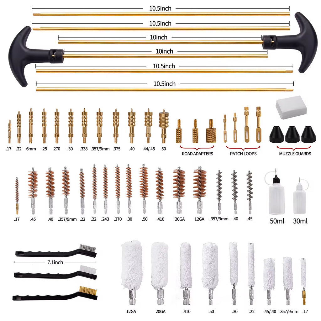 58 pc Gun Cleaning Kit